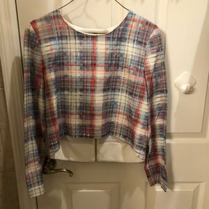 Plaid crop top